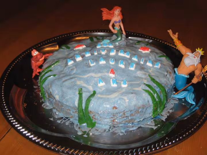 Gateau ariel la petite sirene