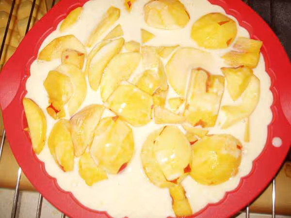 Mon clafoutis avant cuisson