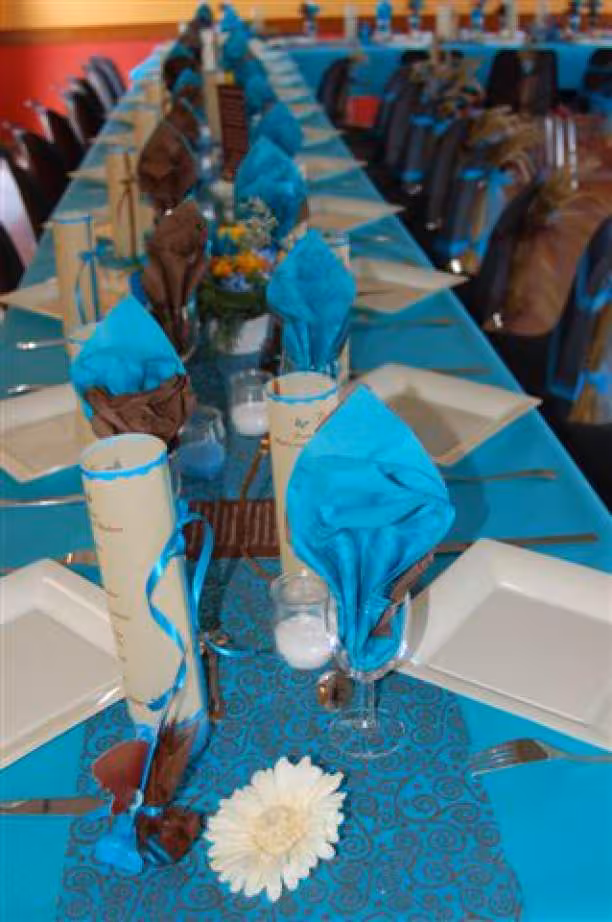 Re decoration de salle couleurs turquoise et blanc
