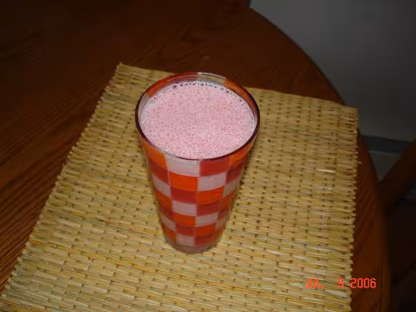 Jus aux fraises