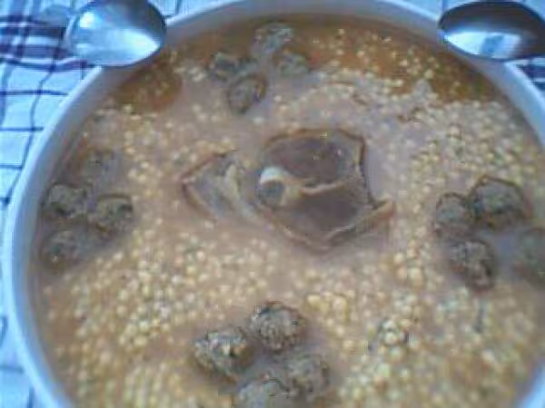 Berkoukes a la viande de mouton