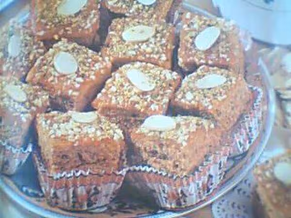 Carres d amandes et au confitures