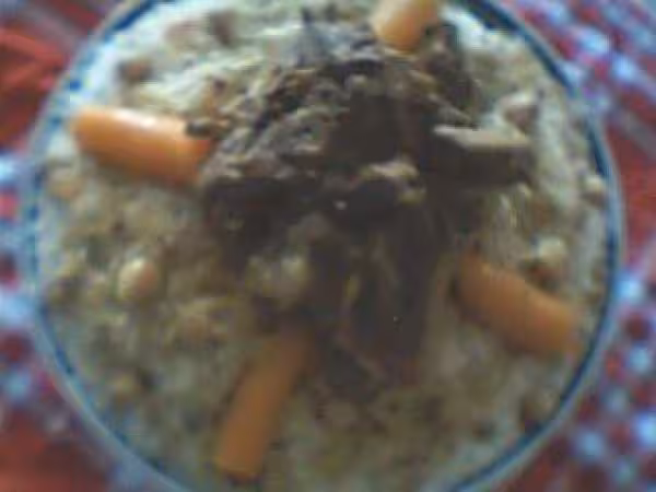 Couscous algerien orannais vue face