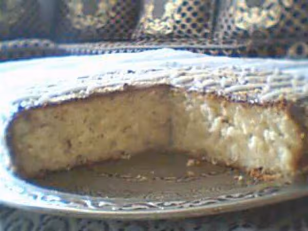 Gateau au chocolat noir et blanche coupe