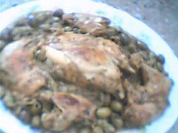Poulet au olives vertes