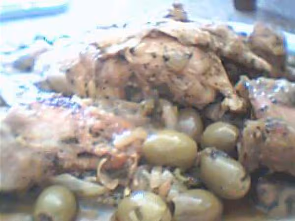 Poulet au olives vertes