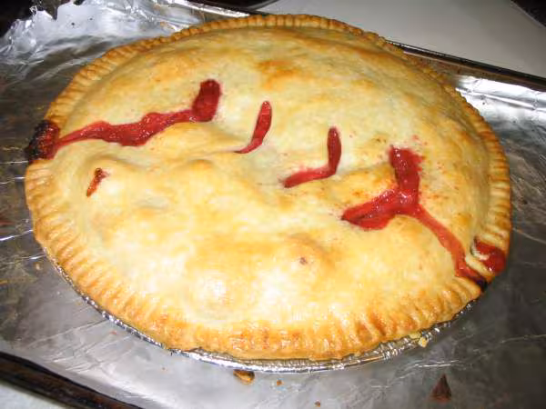 Tarte pommes framboises