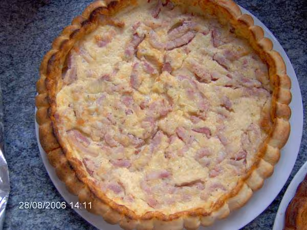 Quiche sans pate aux lardons