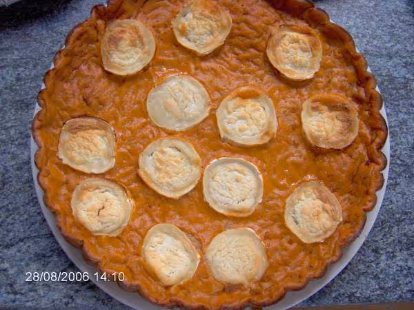 Quiche sans pate tomate chevre