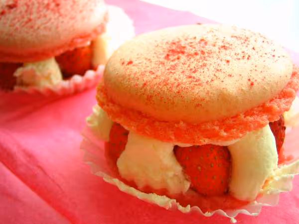 Macaron fraise