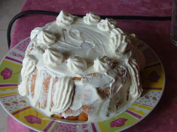 Charlotte mousse chocolat poires