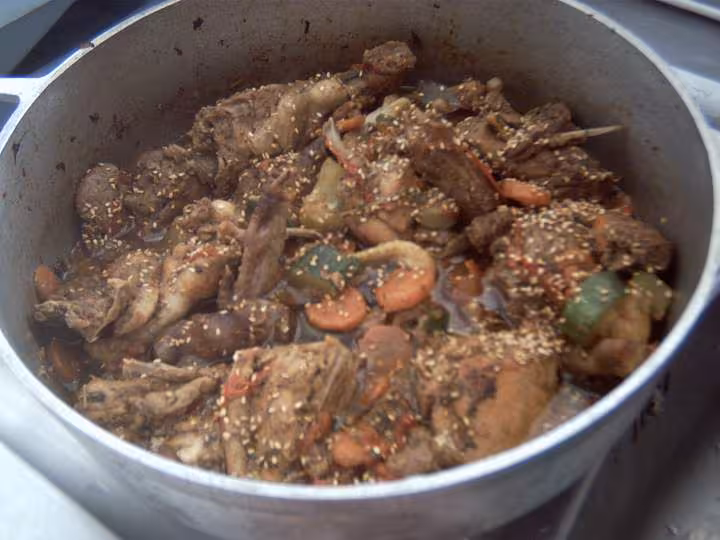 Tagine de pintade aux legumes