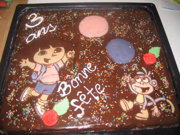 Gateau dora et babouche