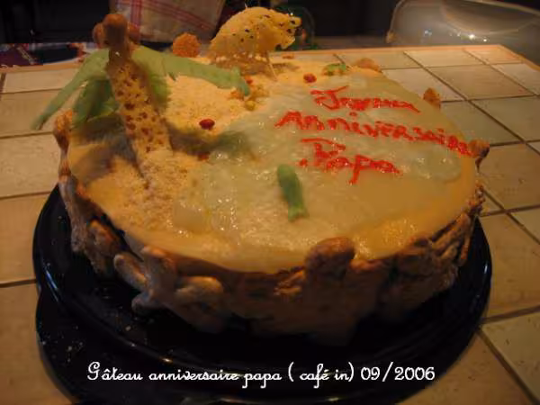 Gateau anniveraire papa cafe in 2