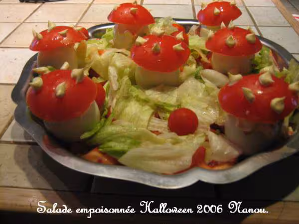 Salade empoisonnee halloween