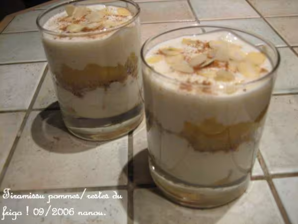 Tiramisu pommes restes du frigo