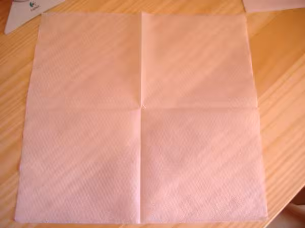 Etapes pliage serviette papillon
