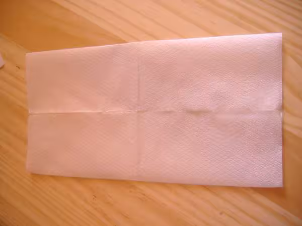 Etapes pliage serviette papillon
