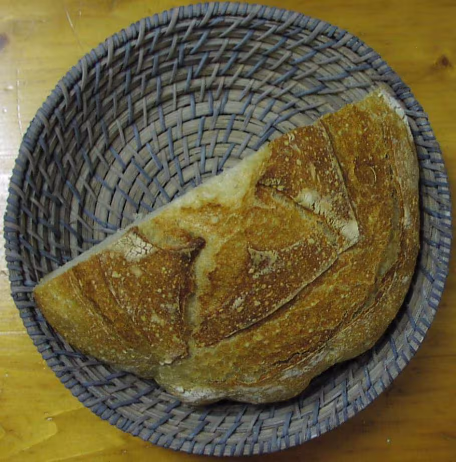 Pain au levain croute