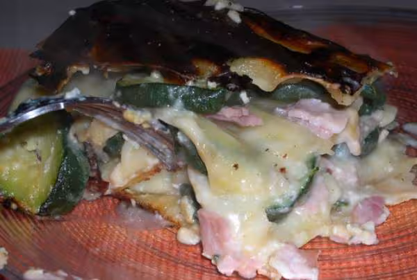 Lasagnes a la creme de camembert