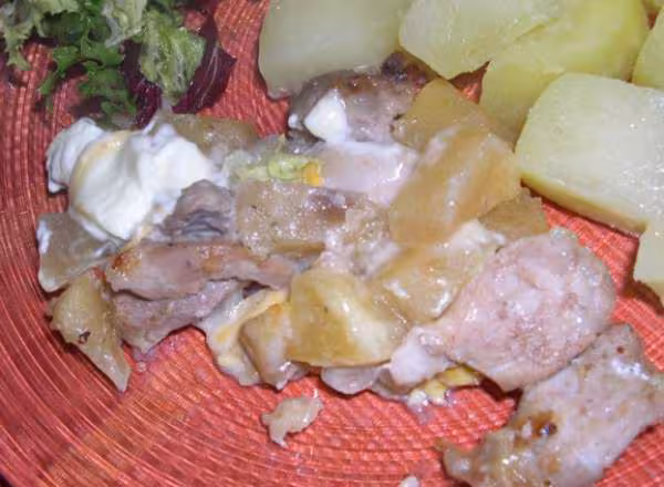 Saute de porc a l avesnoise