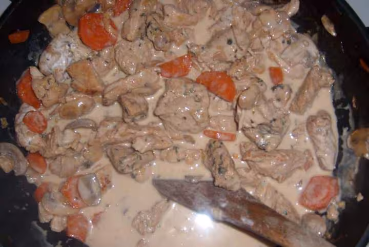Blanquette de dinde a ma facon