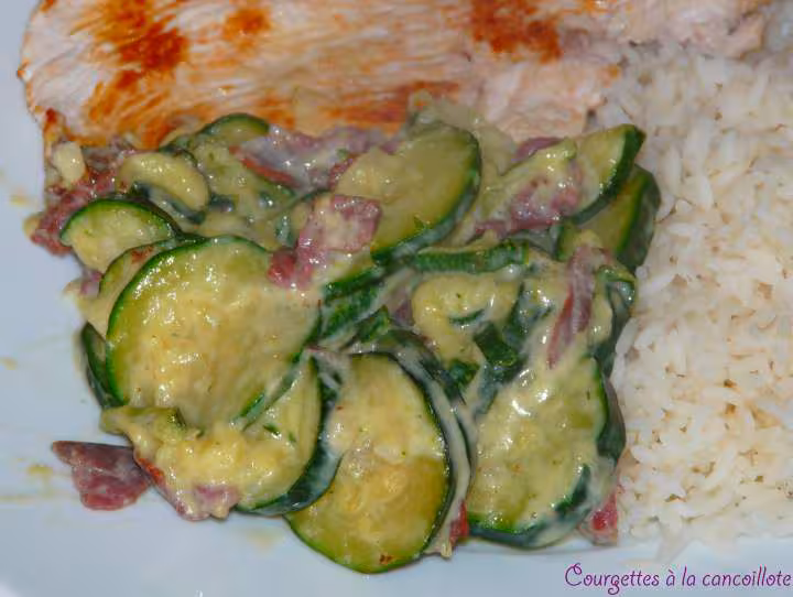 Courgettes a la cancoillote