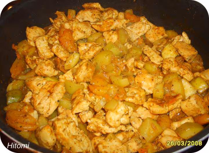 Dinde facon tajine
