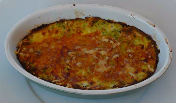 Gratin brocolis et cabillaud