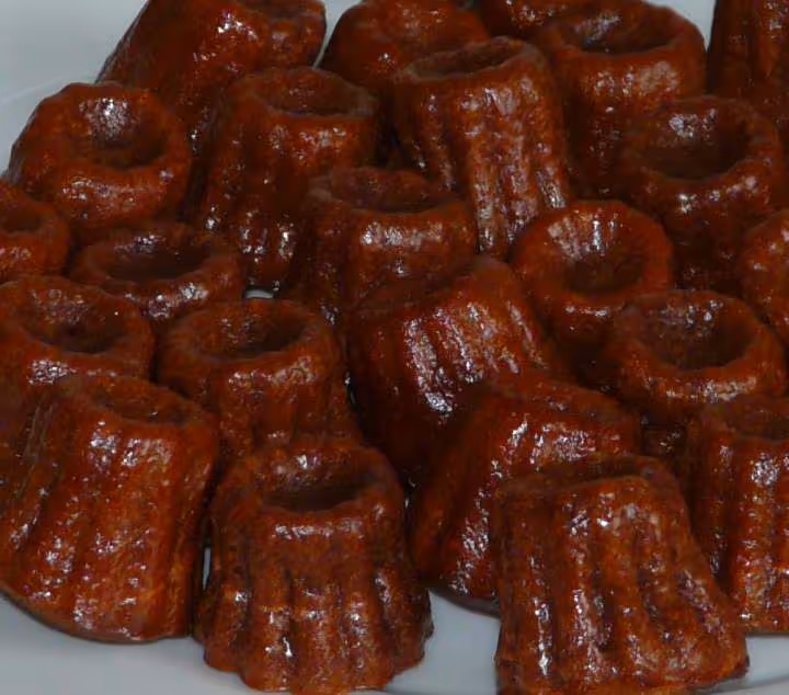 Mini canneles au chocolat