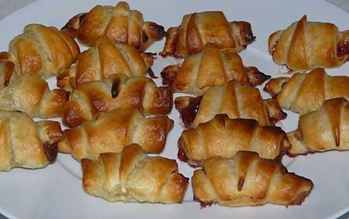Mini croissants sucres