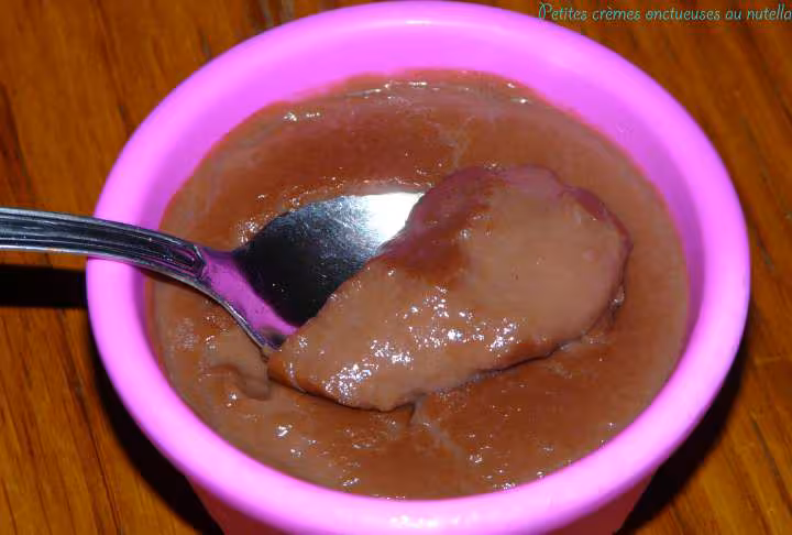 Petites cremes onctueuses au nutella