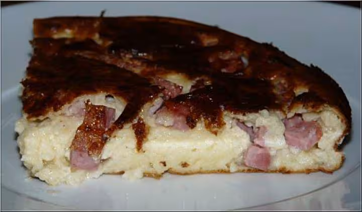 Quiche sans pate au jambon