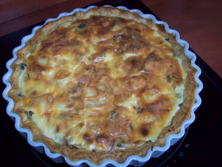 Tarte poireaux raclette