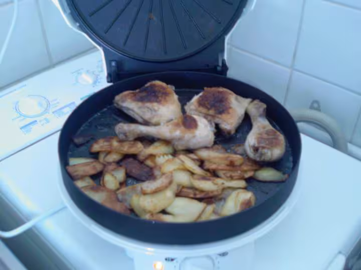Poulet dans tarte express