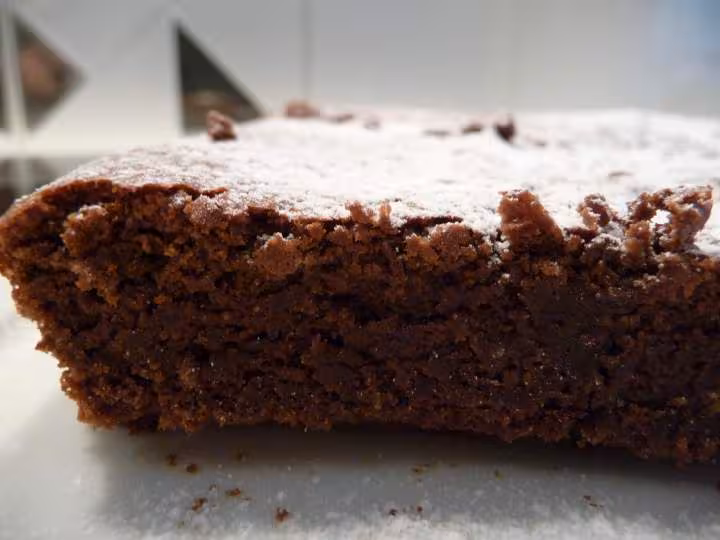 Gateau au chocolat belle vue de pres