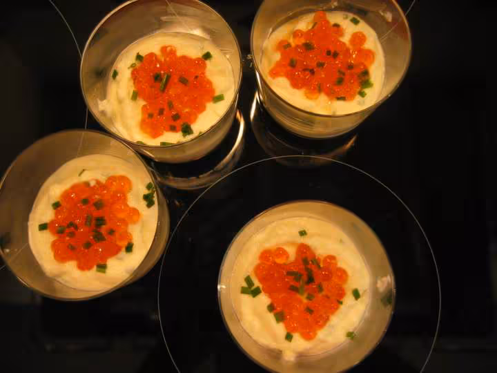 Verrine chou fleur oeufs de saumon tm