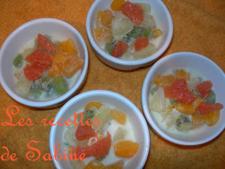 Salade de fruits a la noix de coco