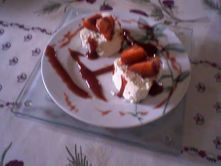 Pana cota ala vanille avec coulis