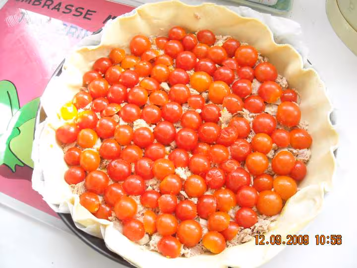 Tarte thon tomates 1