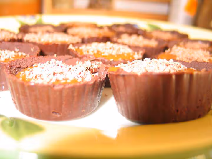 Coques choco caramel