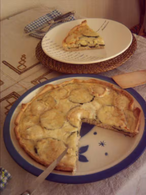 Tarte courgettes fromage blanc
