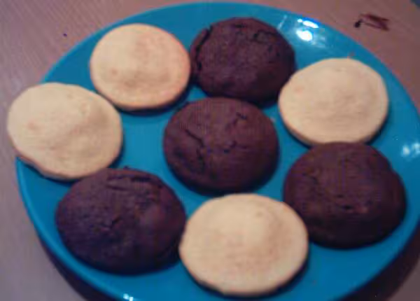 Fondant chocolat noir et blanc