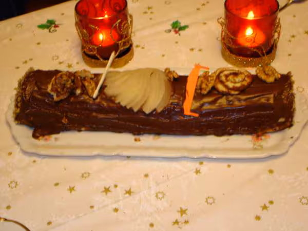 Buche poire chocolat