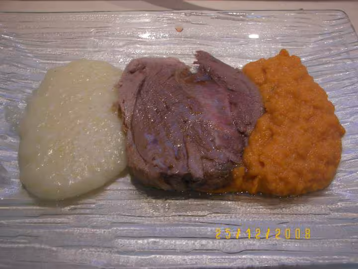 Sanglier et purees de racines