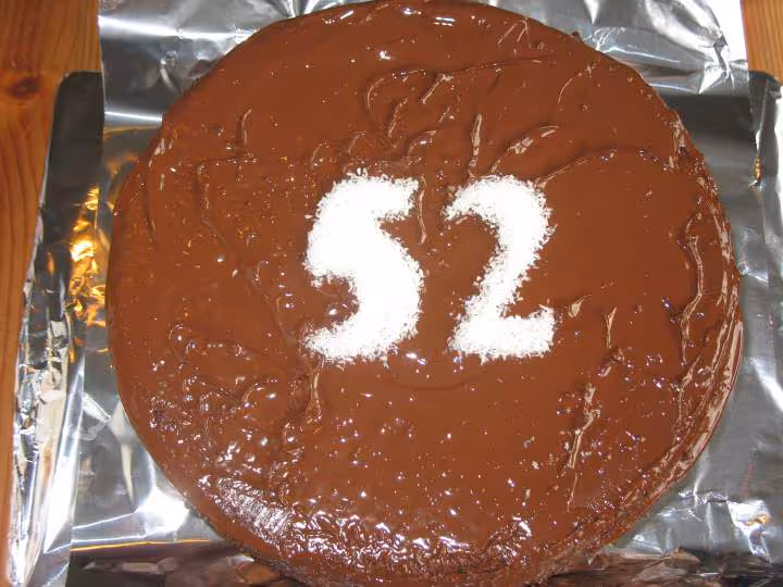 Le grand gateau chocolat au coeur coco