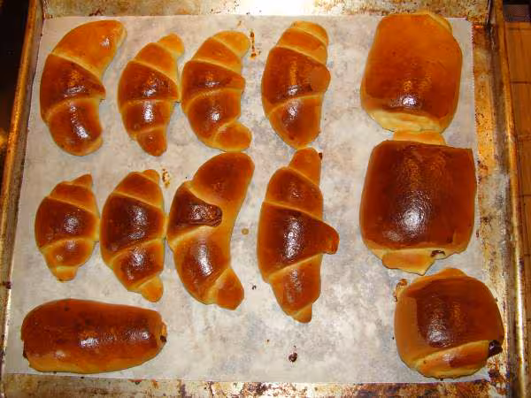 Croissants brioches