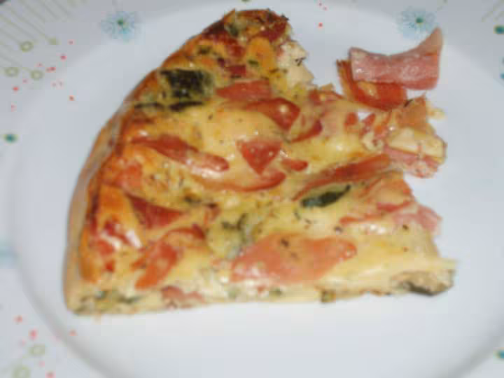 Clafoutis courgettes et jambon cru