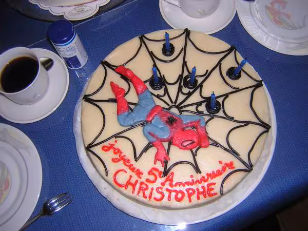 Gateau spiderman