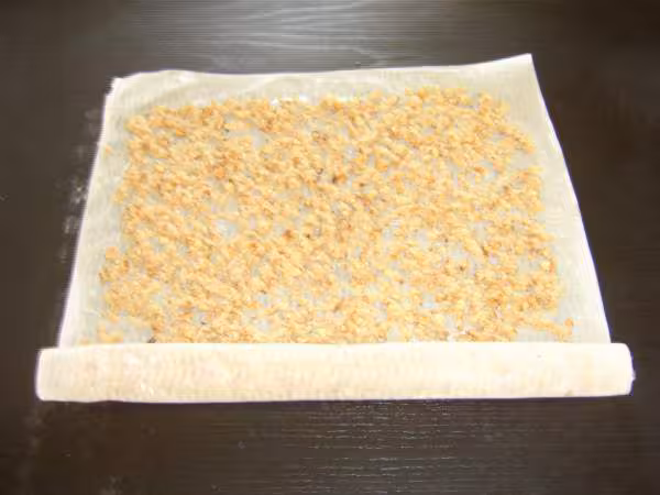 Rouleaux noix amandes etape 2